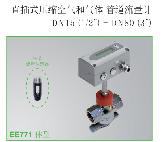 奧地利E+E EE771直插式壓縮空氣和氣體、管道流量計(jì)