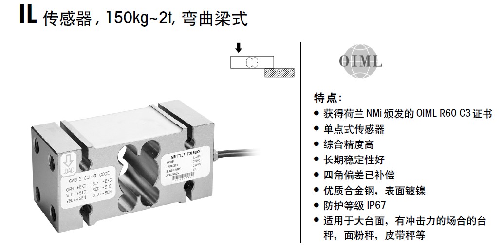 托利多稱(chēng)重傳感器